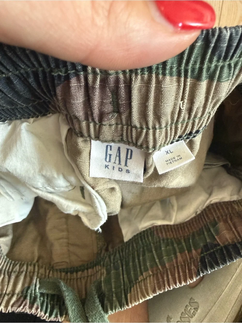 GAP Kids Camo Cargo Joggers - Green Brown Black